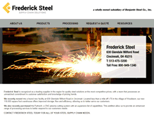 Tablet Screenshot of fredericksteel.com